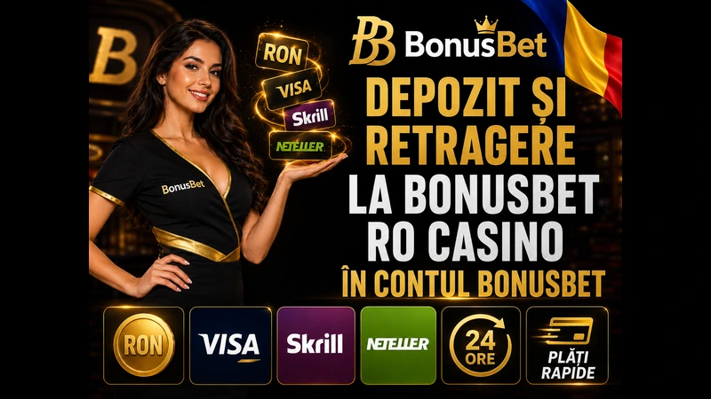 Depozite și retrageri BonusBet RO casino în RON